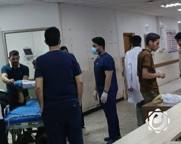 النجف الأشرف تعلن حالة استنفار صحي بعد تسجيل 15 حالة اختناق بسبب العاصفة الترابية