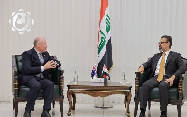 محافظ كركوك والسفير الأسترالي يتباحثان دعم المشاريع وإعادة الاستقرار