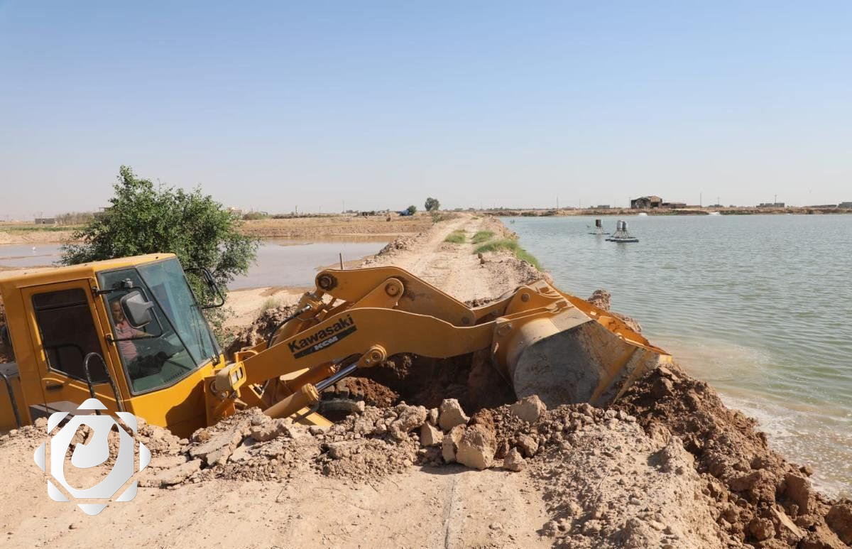 حملة واسعة لإزالة التجاوزات على نهر دجلة في صلاح الدين