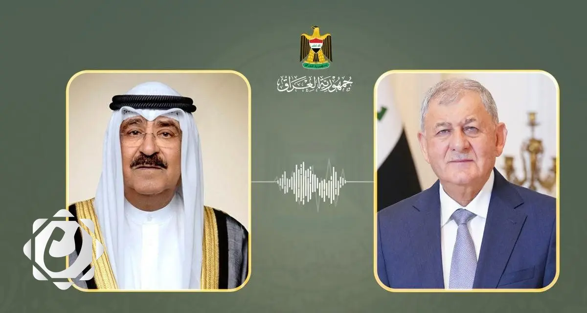 رئيس الجمهورية وأمير الكويت يؤكدان أهمية احتواء التوترات لحفظ السلم الإقليمي والدولي