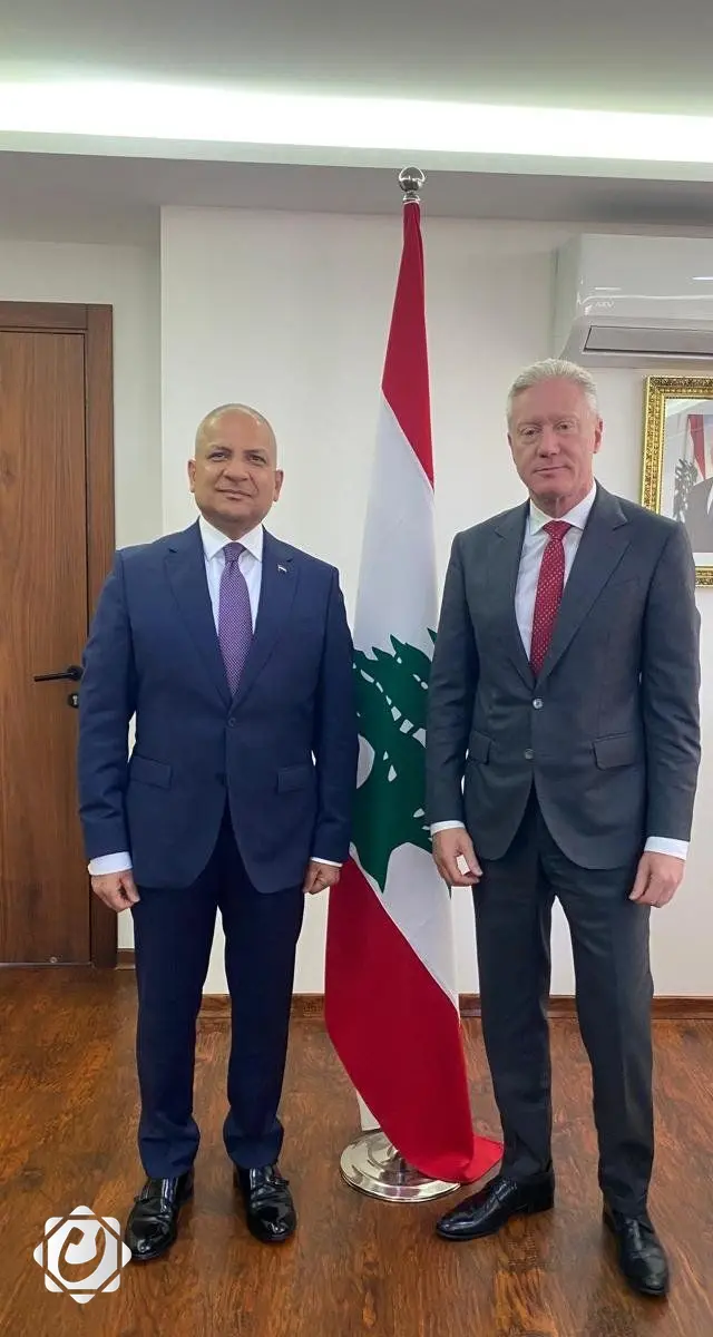 دعوة وزير الخارجية العراقي لنظيره اللبناني للمشاركة في مؤتمر إعادة الأشخاص من مخيم الهول