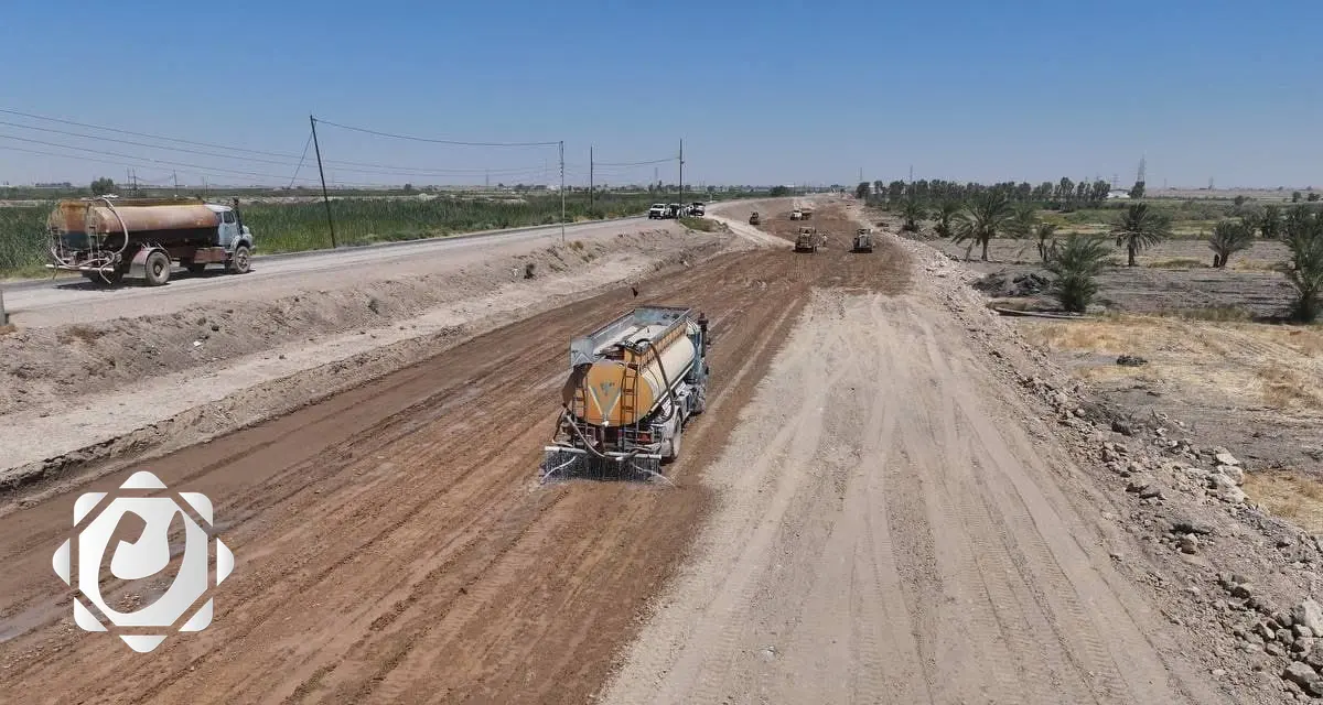 وزارة الإعمار تبدأ مشروع توسيع طريق جسر الصقلاوية في الأنبار