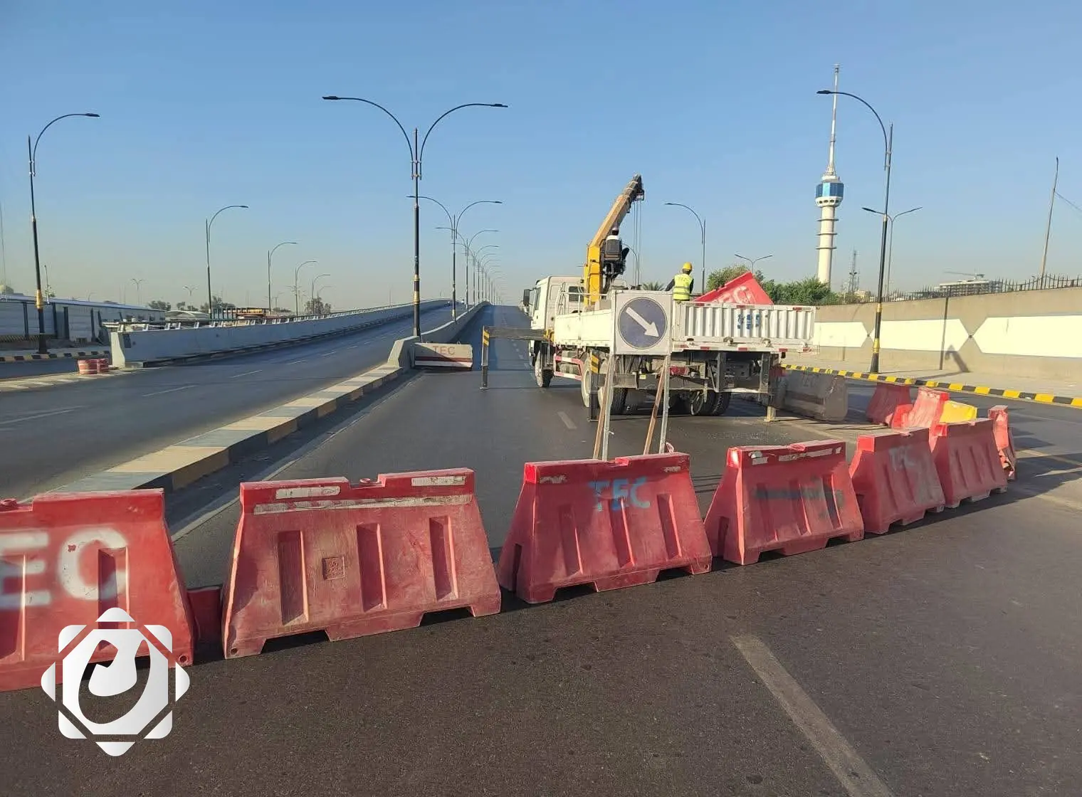 قطع مسار الذهاب من ساحة النسور باتجاه ساحة قحطان في بغداد