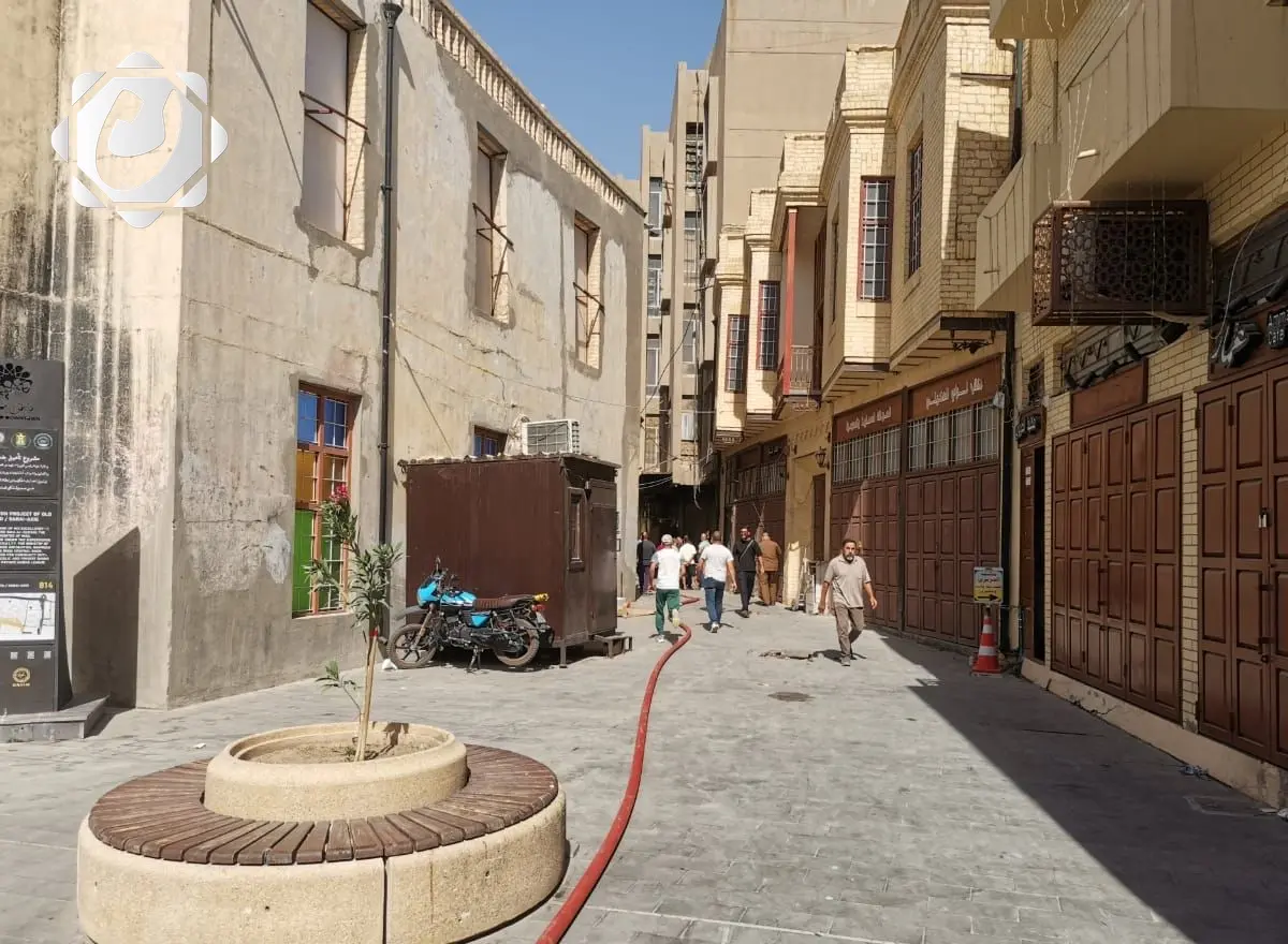 إنقاذ سبعة عمال وإخماد حريق في مخزن للقرطاسية بشارع المتنبي