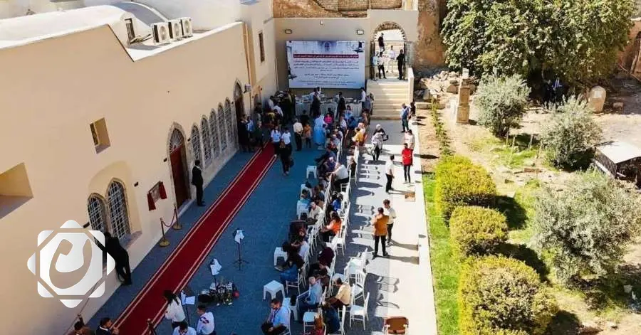 نينوى تحتفل بإعادة افتتاح كنيسة "مار توما" بعد عقد من الدمار