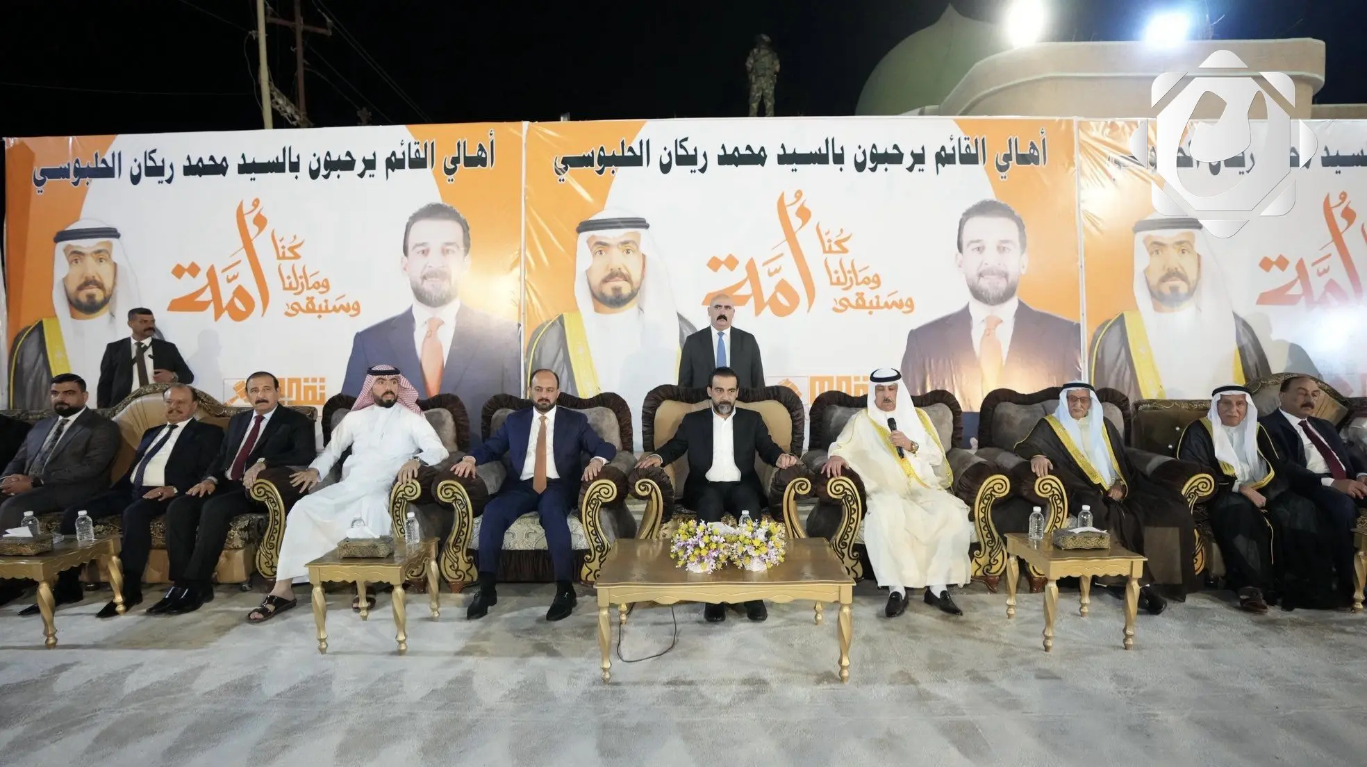 الحلبوسي يؤكد على أهمية المشاركة الفاعلة في الانتخابات خلال زيارته لمضايف الأنبار