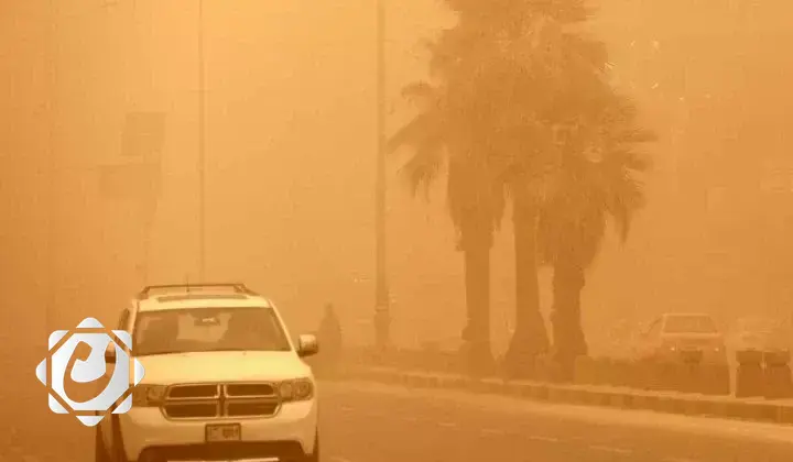 عاصفة ترابية كثيفة تضرب مناطق غرب الأنبار