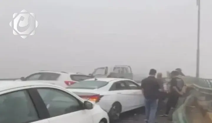 حوادث مرورية خطيرة نتيجة الضباب في البصرة