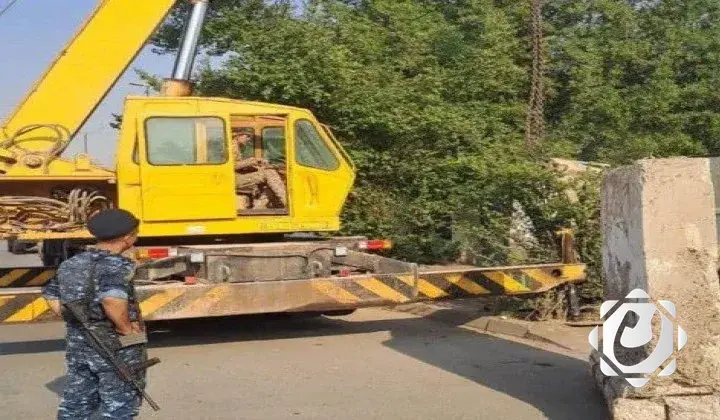 فتح طريق رئيسي في الرصافة من قبل قيادة عمليات بغداد