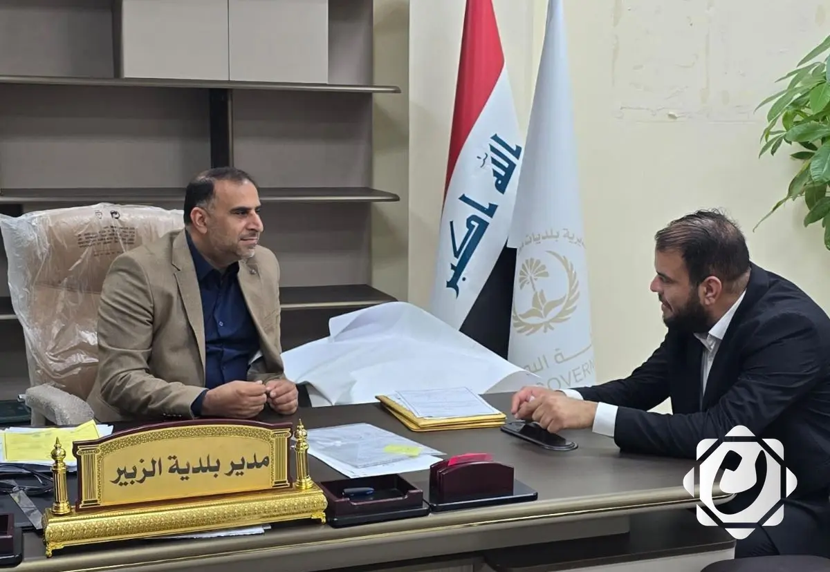 زيارة رئيس المجلس التنفيذي لمؤسسة مدنيون إلى مديرية بلدية قضاء الزبير