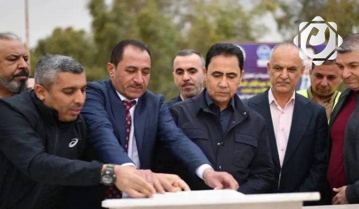 محافظ نينوى يضع حجر الأساس لمشروع مجسر الـ 95 في الموصل