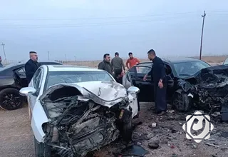 مصرع أربعة أفراد من عائلة واحدة في حادث سير مروع شرق بغداد